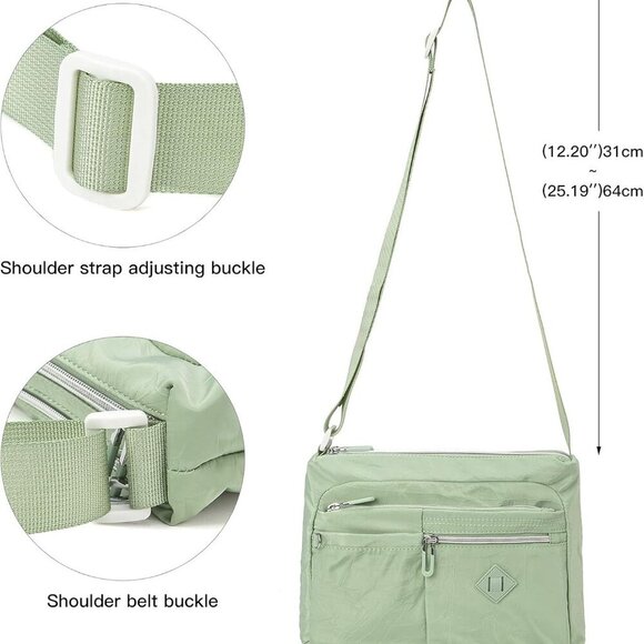 Crossbody Bag For Women Waterproof Lightweight Casual Shoulder Handbag Purse - Picture 6 of 7